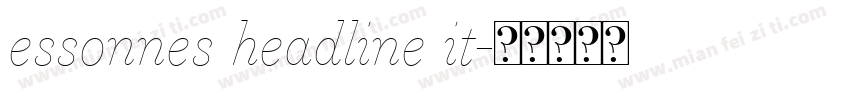 essonnes headline it字体转换